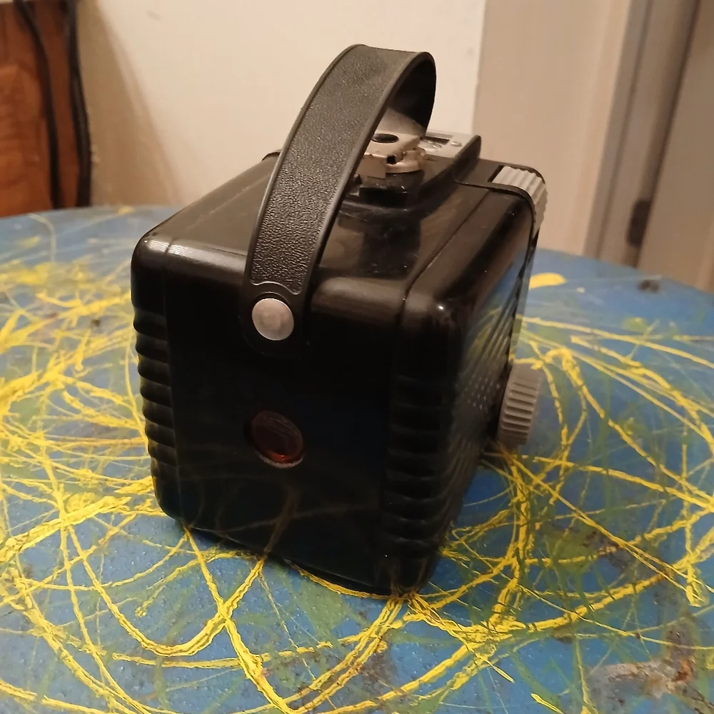 Kodak Brownie Hawkeye‎ Vintage Black Camera-flash Model